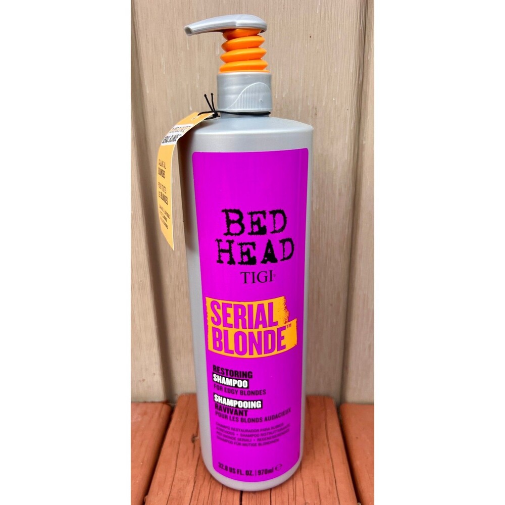 TIGI Bed Head Serial Blonde Restoring Shampoo Extra Large 32.8 oz Bottle